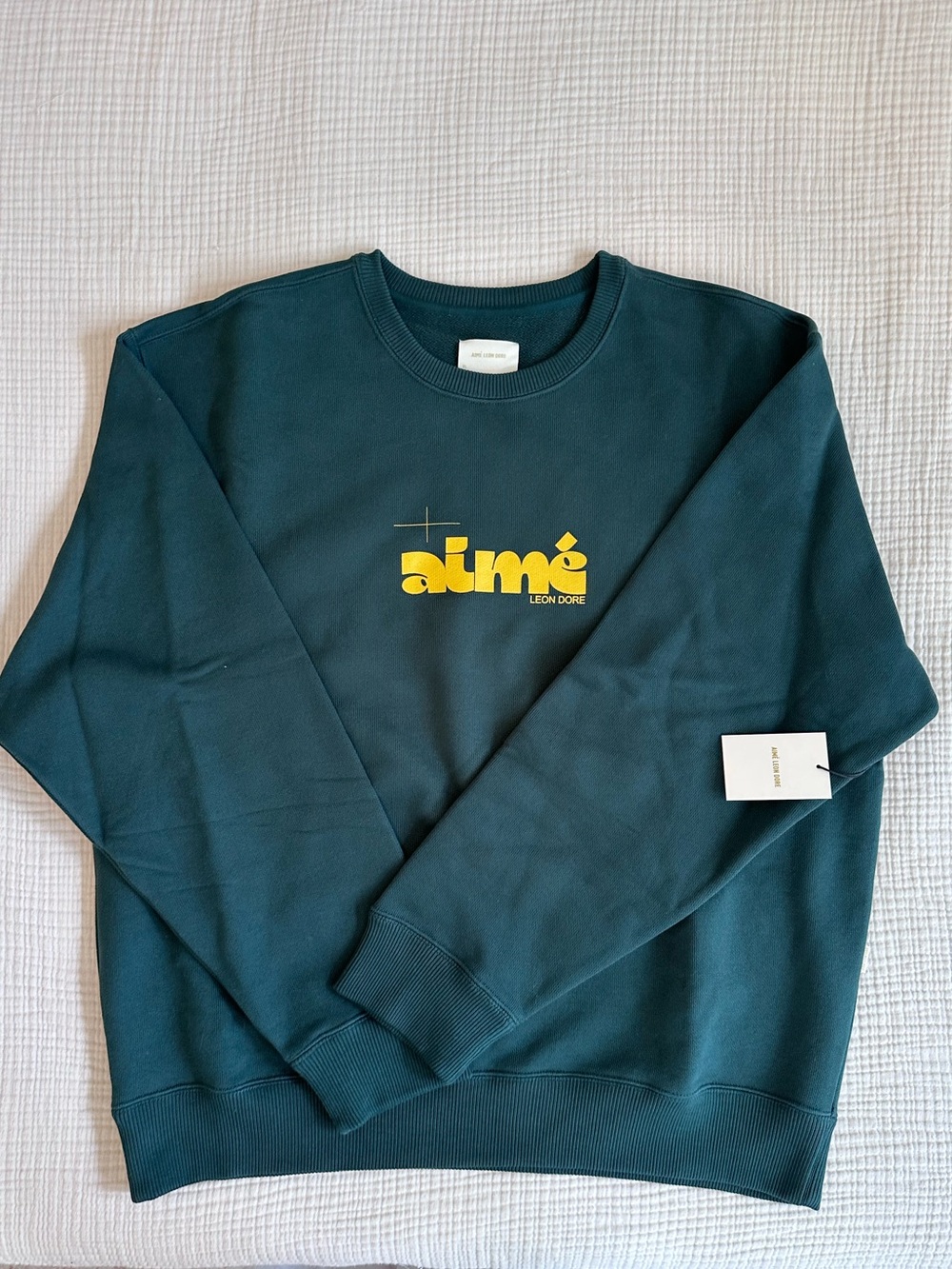NWT Aimé Leon Dore Graphic Print Crew Neck Sweatshirt Size XL
